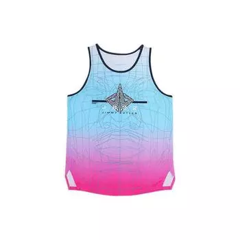 Баскетбольная тренировочная майка Li Ning Butler Series с градиентным узором, унисекс, синяя, AVSS019-2 M