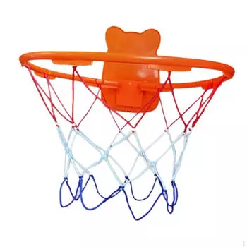 Баскетбольное кольцо для бесшумной игрушки с мячом, легкая настенная игровая практика, замена, удобная