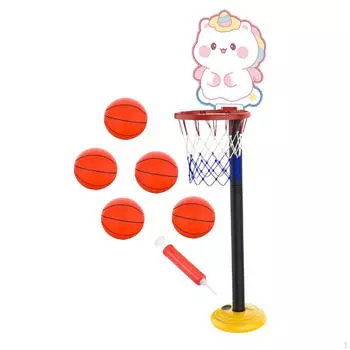 Баскетбольное кольцо для детей, многофункциональная стойка для мячей, спортивные игрушки для улицы, принадлежности белый