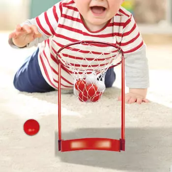 Баскетбольное кольцо на голову, регулируемая повязка на голову с сеткой для корзины, с мячами, развлечение, портативная игра для вечеринок 1 basket