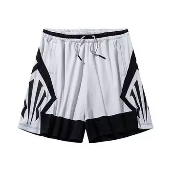 Баскетбольные брюки Anta Kyrie Irving Series Color Block средней посадки с завязками, удобные, универсальные, дышащие, прямого покроя, унисекс 172431306-1 XL