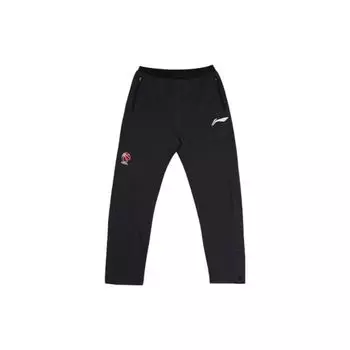 Баскетбольные брюки Li Ning CBA Series Professional, однотонные, повседневные, мужские, черные AKLTC79-1 L