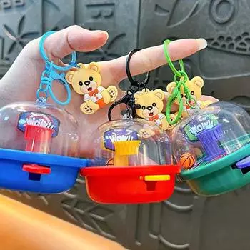 Баскетбольные игрушки Баскетбольная кукла Машина Брелок Мультяшный баскетбольный кулон Украшение автомобиля синий