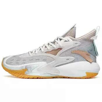 Баскетбольные кроссовки Anta Crazy Tide 3 прочные нескользящие низкие мужские кроссовки серые 112131601-6 44.5