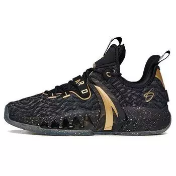 Баскетбольные кроссовки Anta GH2 Hayward Black Golden с амортизацией, нескользящие, прочные, низкие, мужские 112131103-2 42