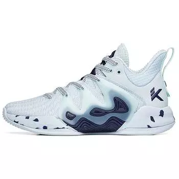 Баскетбольные кроссовки Anta Jianshan 1 Durable Non-Slip Low-Top мужские серо-синие 112221623S-3 39