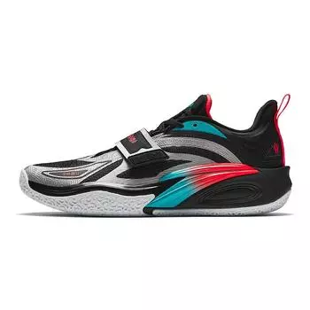 Баскетбольные кроссовки Anta Kai 1 Kyrie 1 Offensive Kaleidoscope с амортизацией и противоскользящими свойствами, унисекс, черные, серебристые, 112431102S-4 44.5