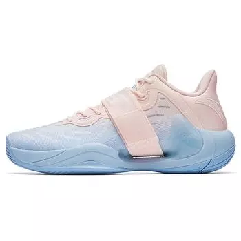 Баскетбольные кроссовки Anta Water Flower 4 LA Nitrogen Technology с износостойким дышащим верхом, мужские кроссовки розового и синего цвета 112241109-1 44.5
