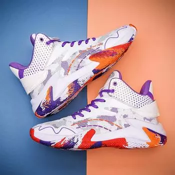 Баскетбольные кроссовки большого размера. Высокие туфли. Повседневная модная дышащая спортивная обувь и практичная спортивная обувь. 38