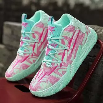 Баскетбольные кроссовки для мужчин и женщин, мягкие, комфортные, мягкие, для тренировок в помещении, уличные баскетбольные ботинки, многофункциональные кроссовки 37