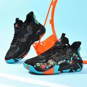 Баскетбольные кроссовки Four Seasons, новые мужские повседневные спортивные кроссовки больших размеров, кроссовки для бега на открытом воздухе, классические кроссовки для студентов с мягкой подошвой 39