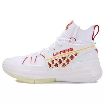 Баскетбольные кроссовки Li Ning 937 High-Top Retro, мужские, красные, белые, ABPP035-2 45