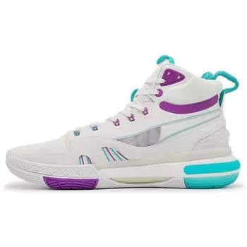 Баскетбольные кроссовки Li Ning 937 с высоким верхом, женские кроссовки, белые, зеленые ABAQ134-1 37