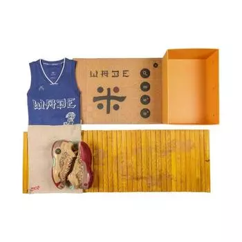 Баскетбольные кроссовки Li Ning Acu X Wow 10 из кожи, легкие, с высоким отскоком, амортизацией, нескользящей поддержкой, с высоким берцем, мужские кроссовки коричневого цвета ABAS075-27 43