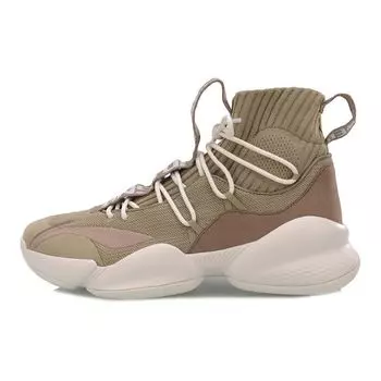 Баскетбольные кроссовки Li Ning Air Raid 5 Playoff, удобные, универсальные, с высоким верхом, мужские, серо-коричневые, ABAP023-5 44