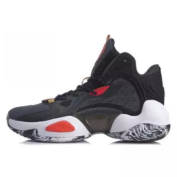 Баскетбольные кроссовки Li Ning Air Strike 6 V2 с прочной амортизацией и нескользящей подошвой, мужские, цвет черный красный ABAQ005-3 41