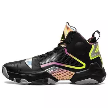 Баскетбольные кроссовки Li Ning Air Strike 2 Professional Competition High-Top, мужские кроссовки, черные ABAL097-1 46
