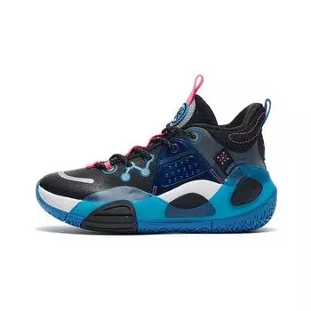 Баскетбольные кроссовки Li Ning All City 9 V1 Warm Fleece Mid Top, детские кроссовки, хлопок, синий YKBR076-21 42