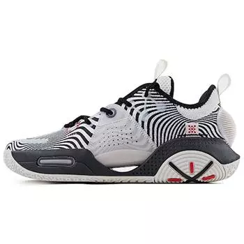 Баскетбольные кроссовки Li Ning All City 9 V1.5 PE Edition с нескользящей подошвой и износостойкостью, мужские, цвет черный, белый ABAR015-A 40