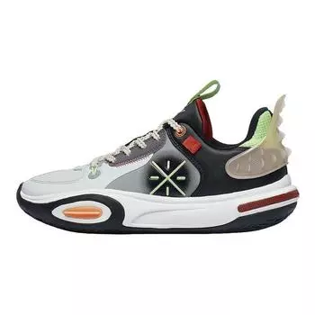 Баскетбольные кроссовки Li Ning All City 11 Young, удобные, дышащие, прочные, амортизирующие, с низким верхом, детские баскетбольные кроссовки YKBT034-15 35
