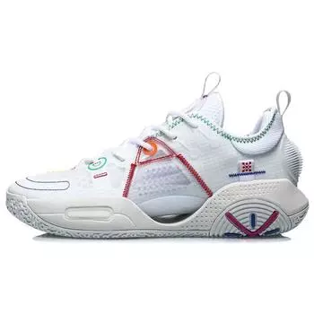 Баскетбольные кроссовки Li Ning All City 9 V1.5 с нескользящей подошвой и износостойкостью, мужские белые ABAR015-4 40