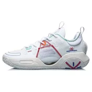 Баскетбольные кроссовки Li Ning All City 9 V1.5 прочные дышащие низкие мужские кроссовки белые ABAT121-1 39