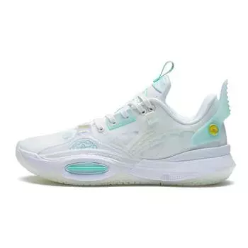 Баскетбольные кроссовки Li Ning All City 10 V1 прочные, нескользящие, амортизирующие, низкие, детские, белые, ABPS059-1 37