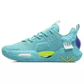 Баскетбольные кроссовки Li Ning All City 9 V1.5 из искусственной кожи, износостойкие, дышащие, с низким верхом, мужские, цвет Ocean-Blue ABAR015-7 39