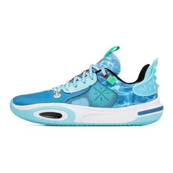 Баскетбольные кроссовки Li Ning All City 11 Young, удобные, нескользящие, амортизирующие, износостойкие, легкие, с отскоком, с низким верхом, для детей YKBT018-9 42