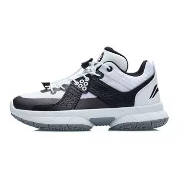 Баскетбольные кроссовки Li Ning All City 5 Youth, нескользящие, амортизирующие, износостойкие, низкие, детские кроссовки, белые, черные YKBR078-1 33