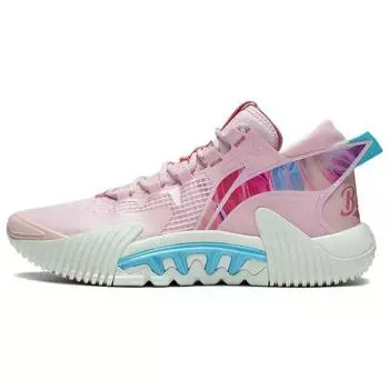 Баскетбольные кроссовки Li Ning Anti-5 2 с низким уровнем амортизации, нескользящие, износостойкие, мужские, розовые ABFT029-6 44