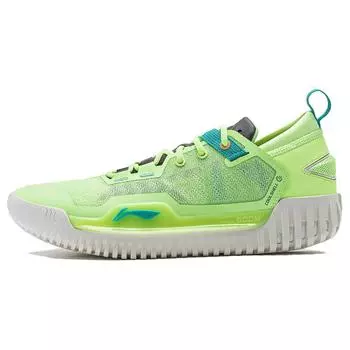 Баскетбольные кроссовки Li Ning Anti-5 с низким уровнем амортизации и нескользящей подошвой, мужские флуоресцентно-желтые, ледово-желтые ABFU005-2 40