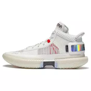 Баскетбольные кроссовки Li Ning Anti-Five 3 Ultra Non-Slip, износостойкие, среднего размера, мужские кроссовки, белые, ABFS011-2 39