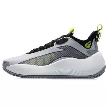 Баскетбольные кроссовки Li Ning Badfive Anti-Five с амортизацией, нескользящие, прочные, низкие, мужские, кроссовки, цвет белый, черный, зеленый AGBR001-1 46