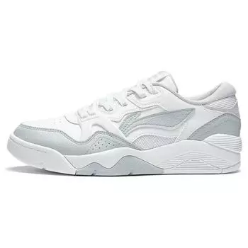 Баскетбольные кроссовки Li Ning Basketball Culture OG 90 прочные дышащие низкие ретро-кроссовки мужские белые серые ABCT047-2 43
