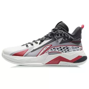Баскетбольные кроссовки Li Ning Battle Falcon, удобные, универсальные, амортизирующие, нескользящие, износостойкие, водонепроницаемые, средней высоты ABAR093-2 43