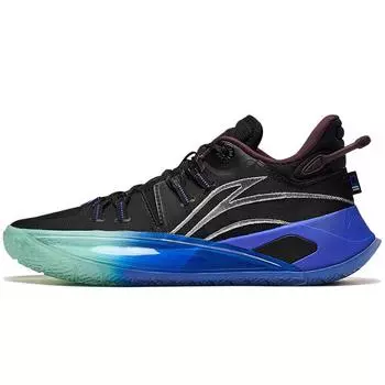 Баскетбольные кроссовки Li Ning CJ-2 из ткани с амортизацией, прочные, низкие, мужские, черные, ABAS001-7 43
