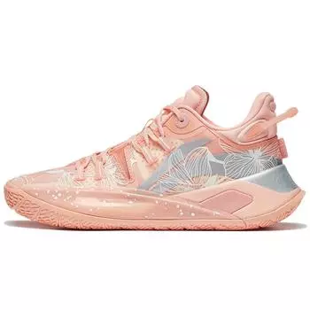 Баскетбольные кроссовки Li Ning CJ-2 ко Дню святого Валентина с низким верхом, амортизирующие, нескользящие, износостойкие, мужские, цвет сладкий-персиковый-оранжевый ABAS001-17 39