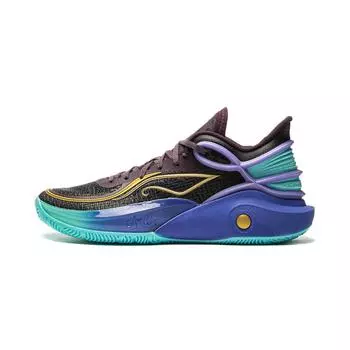 Баскетбольные кроссовки Li Ning CJ-3 Professional Cushioning Anti-Slip Wear Resistance Lightweight Rebound Low-Top для мужчин, кроссовки Black Blue ABAU007-15 45