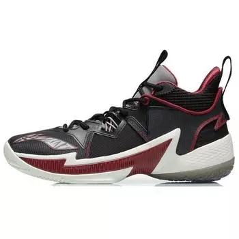 Баскетбольные кроссовки Li Ning Competition, износостойкие, нескользящие, среднего размера, мужские, черные, красные, ABAR083-1 39