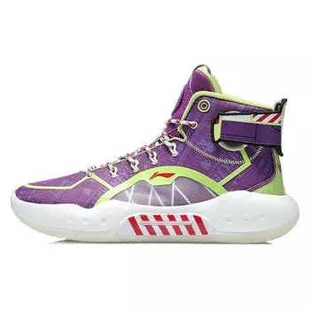 Баскетбольные кроссовки Li Ning Disney X Yu Shuai 14 Buzz Lightyear с высоким верхом, мужские баскетбольные кроссовки Roman-Purple ABAQ135-8 41