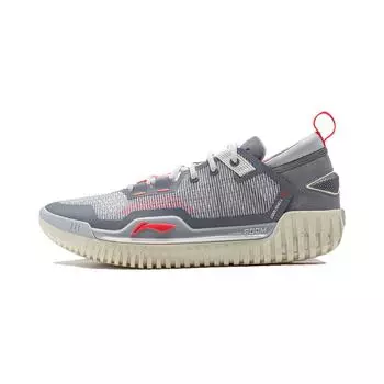Баскетбольные кроссовки Li Ning Fan Wu 3 Low легкие, высокопрочные, дышащие, светоотражающие, низкие, серые, ABFU005-1 44