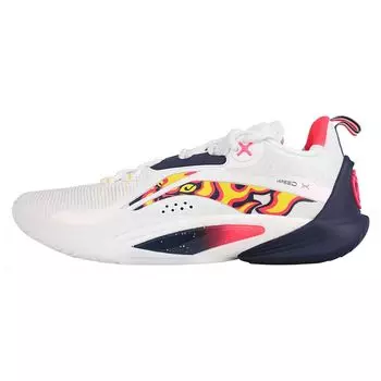 Баскетбольные кроссовки Li Ning Flash 10 CBA Team Guangdong Professional, низкие мужские кроссовки, белые ABAT085-14 40