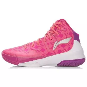 Баскетбольные кроссовки Li Ning Flash 3 One-Piece Weave Rebound High-Top унисекс, розовые, фиолетовые ABAL039-6 44