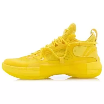 Баскетбольные кроссовки Li Ning Flash 6 Premium Durable Breathable Mid-Top, мужские кроссовки Pineapple-Yellow ABAQ019-4 45