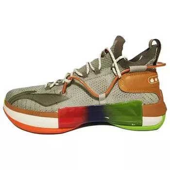 Баскетбольные кроссовки Li Ning Flash 6 Premium Thanksgiving Performance Durable Breathable Mid-Top для мужчин, зеленые ABAP071-4 39