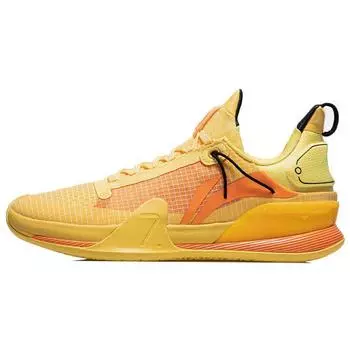 Баскетбольные кроссовки Li Ning Flash 7 Premium Shock Absorbing Non-Slip Wear-Stick-Now-Top для мужчин, желтые ABAR017-2 46