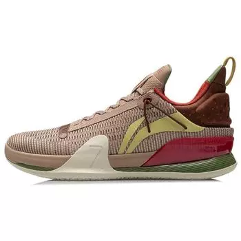 Баскетбольные кроссовки Li Ning Flash 7 Premium Shock Absorbing Anti-Slip Wear-Stick Rebound Low-Top Мужские кроссовки светло-серо-коричневые ABAR001-3 46