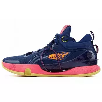 Баскетбольные кроссовки Li Ning Flash 8 Premium Shock Absorbing Anti-Slip Mid Top мужские баскетбольные кроссовки Deep-Blue ABAR071-7 41