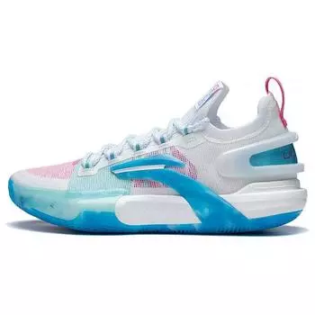 Баскетбольные кроссовки Li Ning Flash 9 Ultra Low мужские кроссовки белые синие розовые ABAT017-1 45